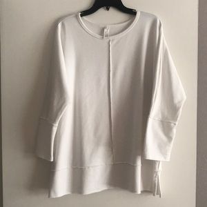 SPANX White Lightweight Pullover Sweatshirt